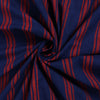 Red Striped Print Hand Block Cotton Fabric - 1stFabric