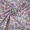 Multicolor Floral Print Hand Block Cotton Fabric - 1stFabric