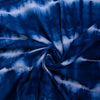 Blue Tie Dye Cotton Print Fabric - 1stFabric