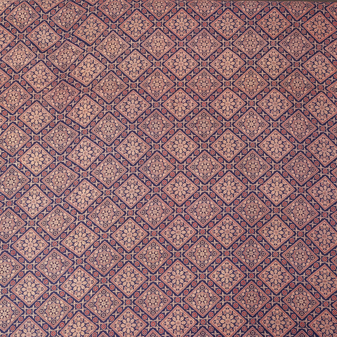 Ajrak geometrical cotton  Printed fabric 1st fabric