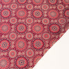Pink Cotton Fabric Hand Block Ajrak Rangoli Printed