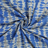 Blue Tie dye Printed Cotton Fabric - 1stFabric