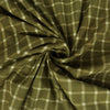 Green Check Printed Hand Block Cotton Fabric - 1stFabric