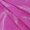 Pink Floral Printed Hand Block Cotton Fabric - 1stFabric