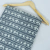 Dark Blue Striped Printed Hand Block Cotton Fabric - 1stFabric