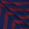 Red Striped Print Hand Block Cotton Fabric - 1stFabric