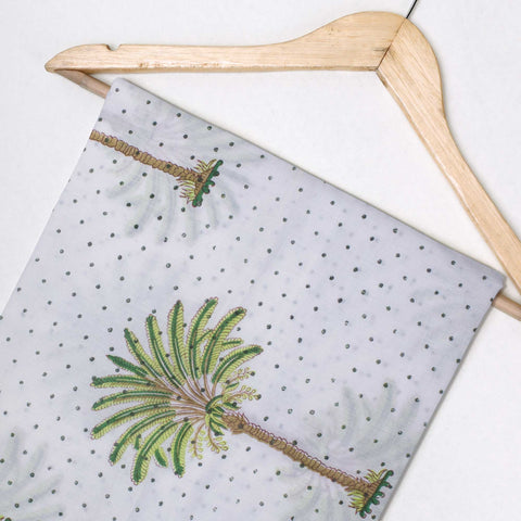 palm tree Printed 100% Cotton Fabric