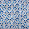 Handmade Blue Floral Print Soft Cotton Fabric