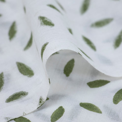 Floral Print Hand Block Cotton Fabric - 1stFabric