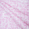 Pink Floral Print Hand Block Cotton Fabric - 1stFabric
