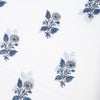 Hand Block Flower Printed Cotton Fabric -1st fabric
