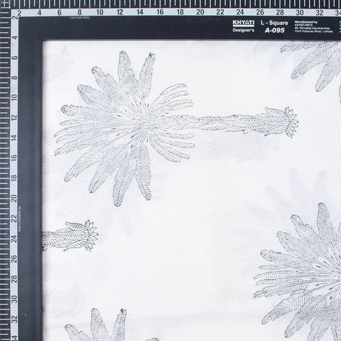 Palm Tree Printed Cotton Fabric 1st Fabric