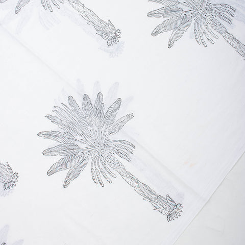 Palm Tree Printed Cotton Fabric 1st Fabric