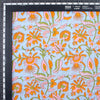 Hand Block Flower Print Soft Voile Cotton Fabric