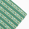 Soft Cotton Green fabric Hand Block Stipes Printed