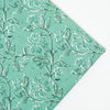 green fabric hand block cotton print fabric