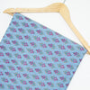 pink and blue cotton fabric - 1st fabric