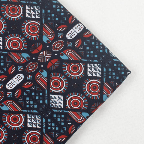 1 Yard Hand Block Multi Color Kantha doriya Fabric