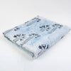 Tree Plant Print Indigo Blue Cotton Fabric - 1stFabric
