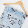 Tree Plant Print Indigo Blue Cotton Fabric - 1stFabric
