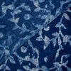 Indigo Blue Leaf Print Fabric - 1stFabric