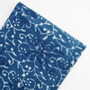 Indigo Blue Dabu Print Natural Dyed Cotton Fabric
