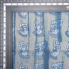  Indigo Blue Hand Posture Print Cotton Fabric
