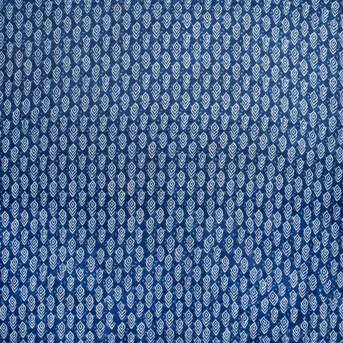 indigo blue print cotton fabric
