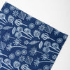 Indigo blue print cotton fabric