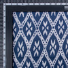 Ikat Print Indigo Blue Cotton Fabric - 1stFabric