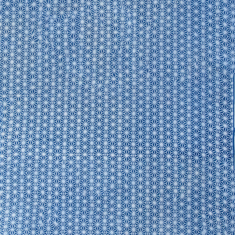 Polka Dot Print Indigo Blue Cotton Fabric - 1stFabric