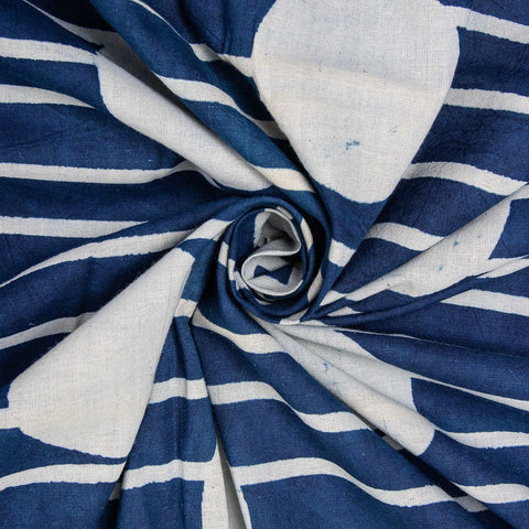 indigo blu fabric print cotton fabric