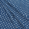Blue Star Cross Print Hand Block Cotton Fabric - 1stFabric