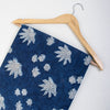 Floral Print Indigo Blue Cotton Fabric - 1stFabric