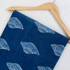Shell Print Indigo Blue Cotton Fabric - 1stFabric