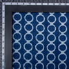 Floral Print Indigo Blue Cotton Fabric - 1stFabric