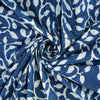 indigo blue print cotton fabric