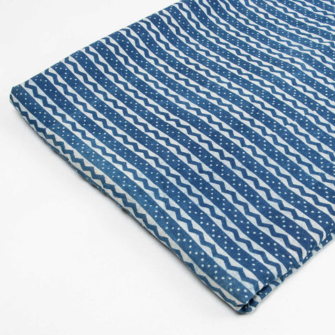 Indigo Blue Beautiful Handmade Cotton Fabric - 1st Fabric