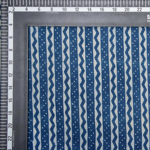 Indigo Blue Beautiful Handmade Cotton Fabric - 1st Fabric