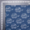  Blue Animal Print Cotton Fabric