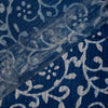 Indigo Dyed Blue Cotton Floral Print Fabric - 1stFabric