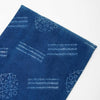 Handmade Indigo Blue Abstract Printed Soft Cotton Fabric