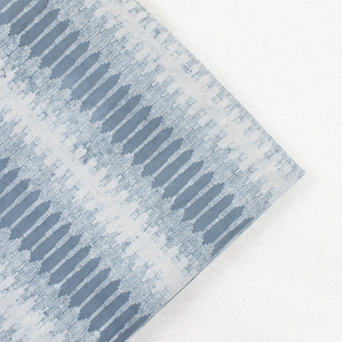 1 Yard Hand Block Abstract Blue Color Print Cotton Fabric