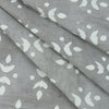 Abstract Print Hand Block Cotton Grey Fabric