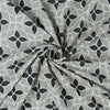 black and grey cotton print fabric