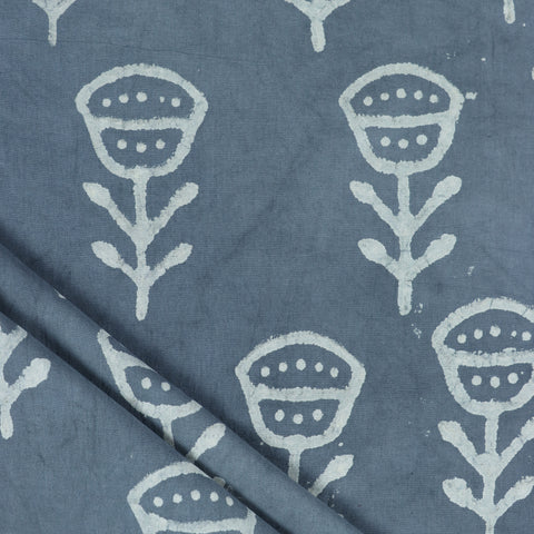 Kashish grey print cotton fabric