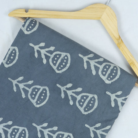Kashish grey print cotton fabric