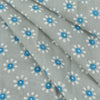 grey hand block cotton print fabric1st fabric