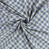 Indian Handmade Blue Polka Dot Print Cotton Fabric