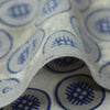 Indian Handmade Blue Polka Dot Print Cotton Fabric